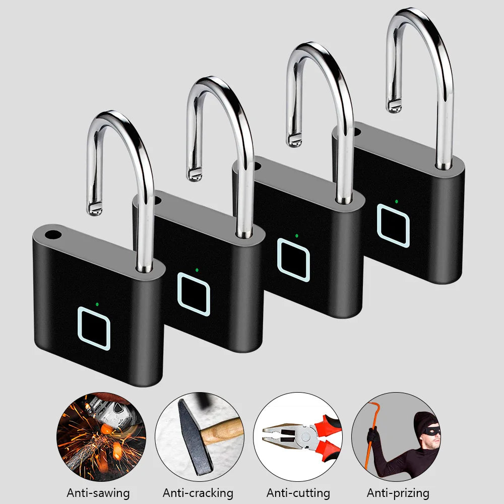 Slim vingerafdrukhangslot met usb-opladen & ontwerp