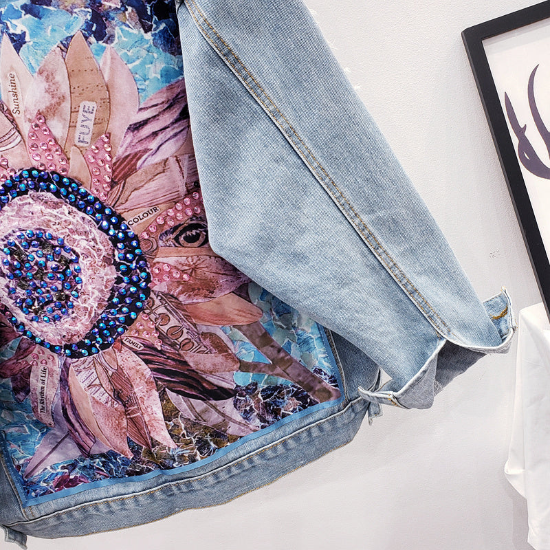 Oversized dames spijkerjasje