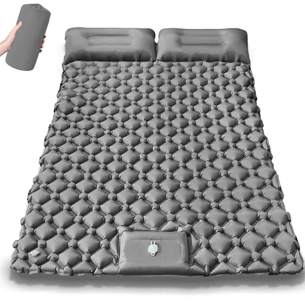 Extra-brede dubbele opblaasbare campingmatras