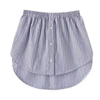 Dames shirtverlenger met elastische tailleband