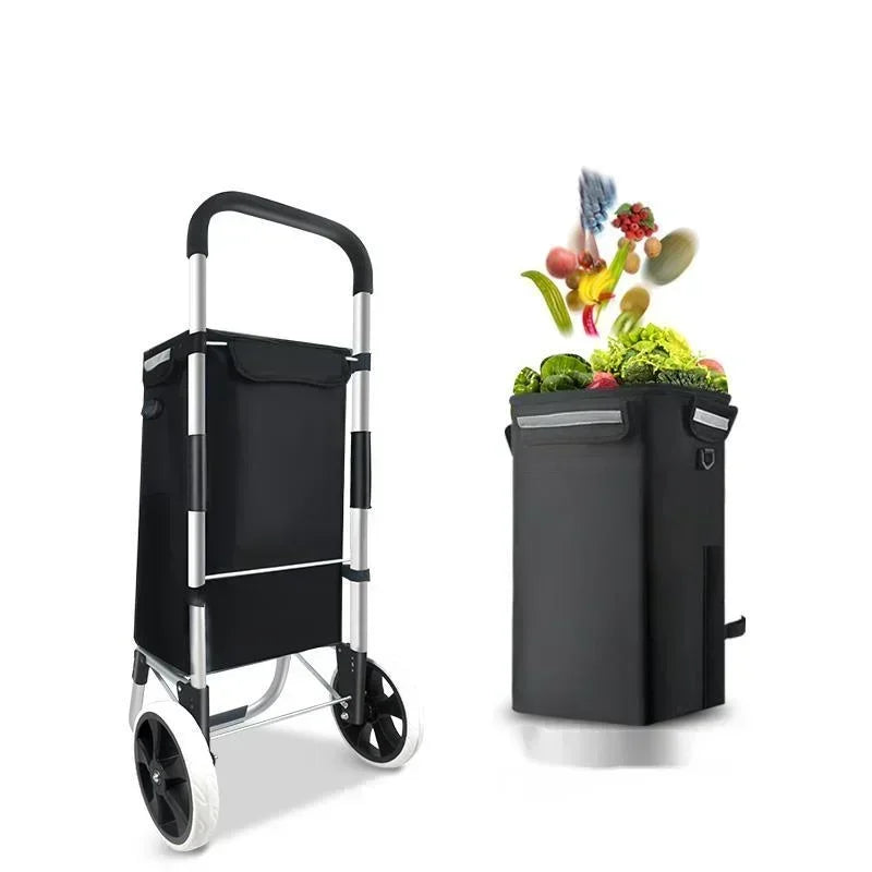 Grote capaciteit & vouwbare winkelwagen