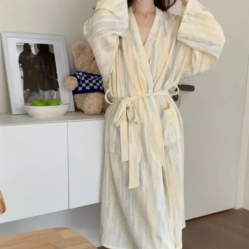 Casual dames zomer badjas met kimono-design — afbeelding 9