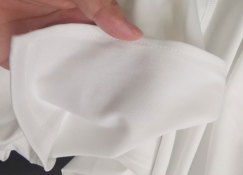 V-Hals jurk met zijsplit – hoge taille formele jurk