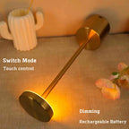 Draadloze metalen LED tafellamp