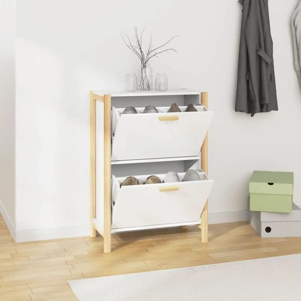 Slim dressoir voor schoenen met deuren 57,5 × 33 × 80 cm