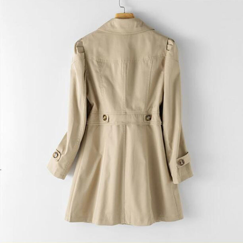 Middellange dames trenchcoat