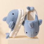 Zachte pluche haai pantoffels