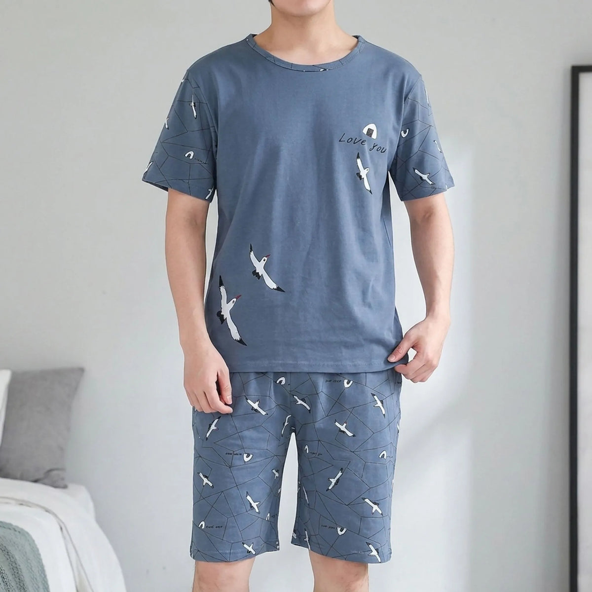 Zomerse loungewear met korte mouwen