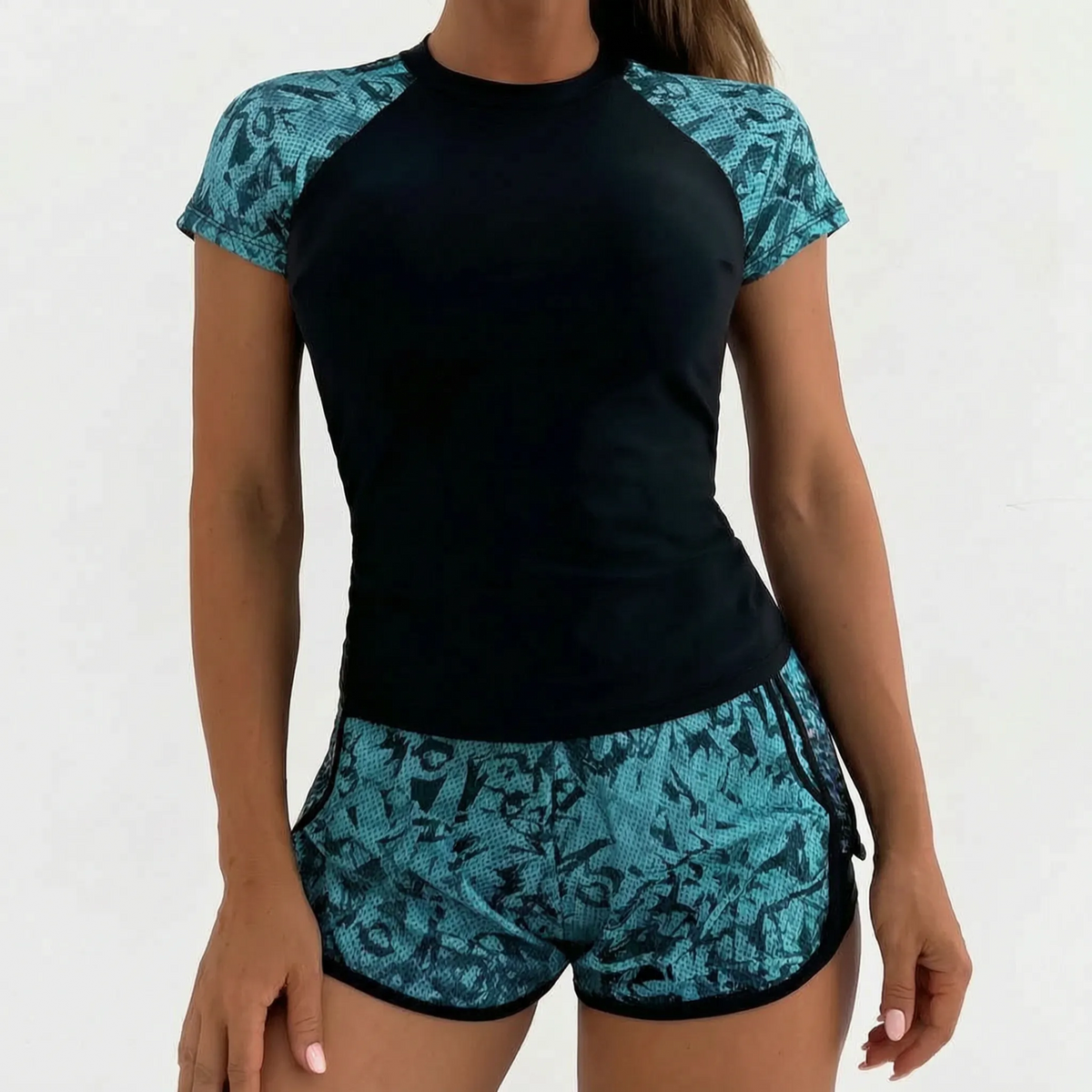 Tankini-set met korte mouwen