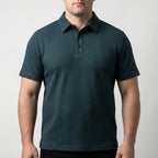 Gestructureerd poloshirt met korte mouwen