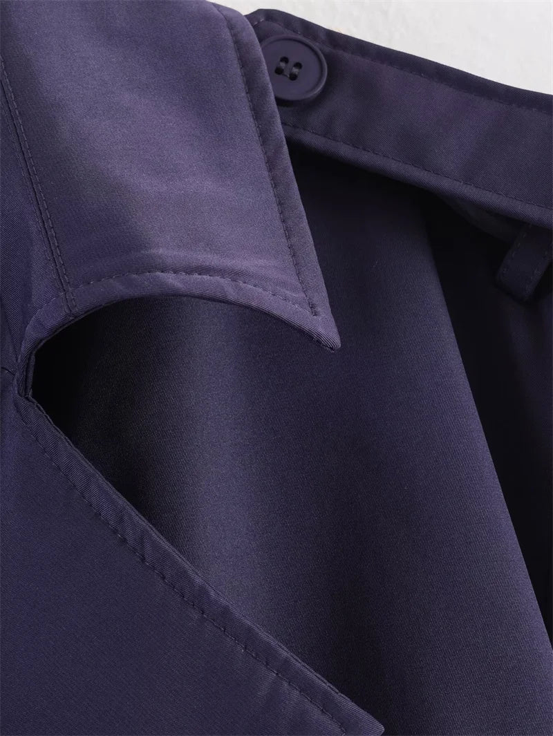 Short trenchcoat met ceintuur — afbeelding 16