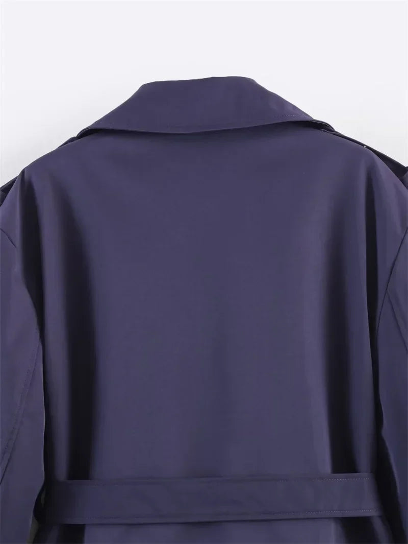 Short trenchcoat met ceintuur — afbeelding 20