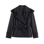 Short trenchcoat met ceintuur