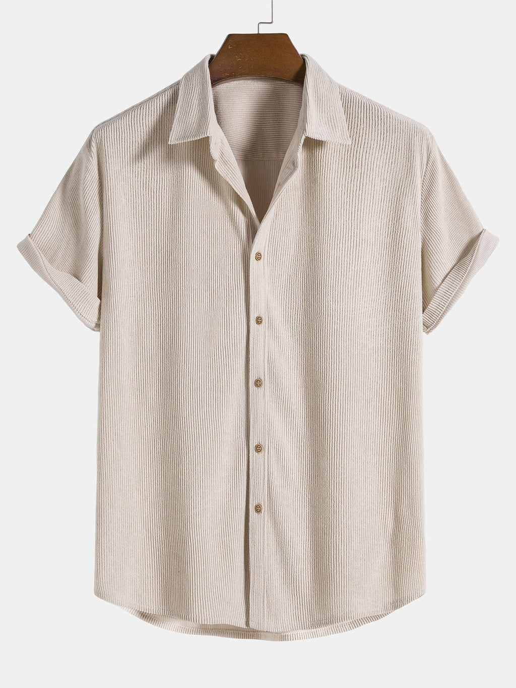 Simon - heren zomeroutfit met trekkoord – inhoud: Tweedelige set (overhemd