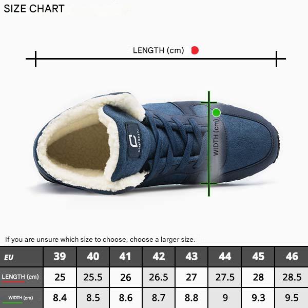 Warme heren snowboots