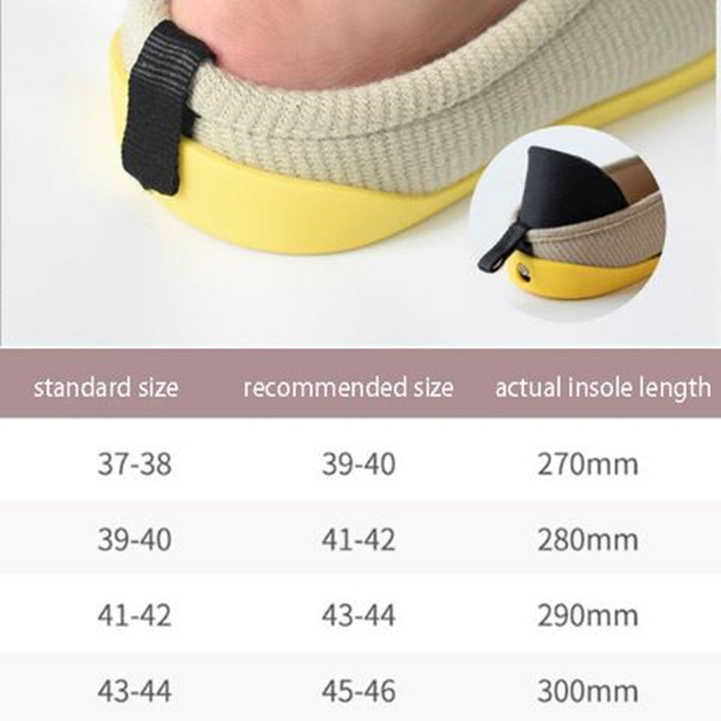 Huisschoenen met uitneembare zool