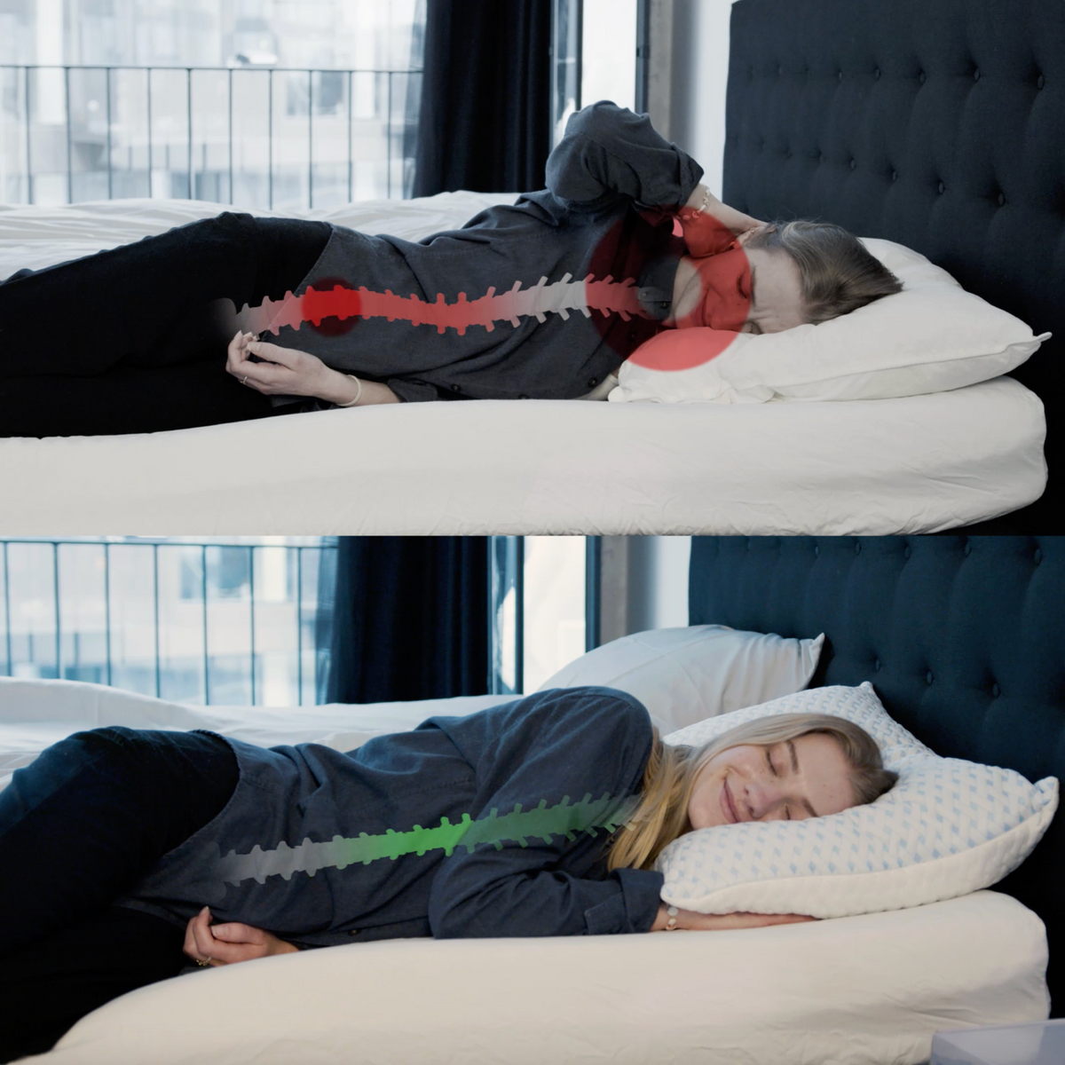 Verstelbaar ergonomisch kussen