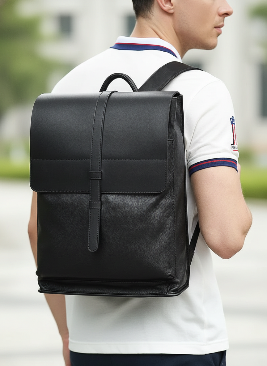 Leren laptoptas – Elin