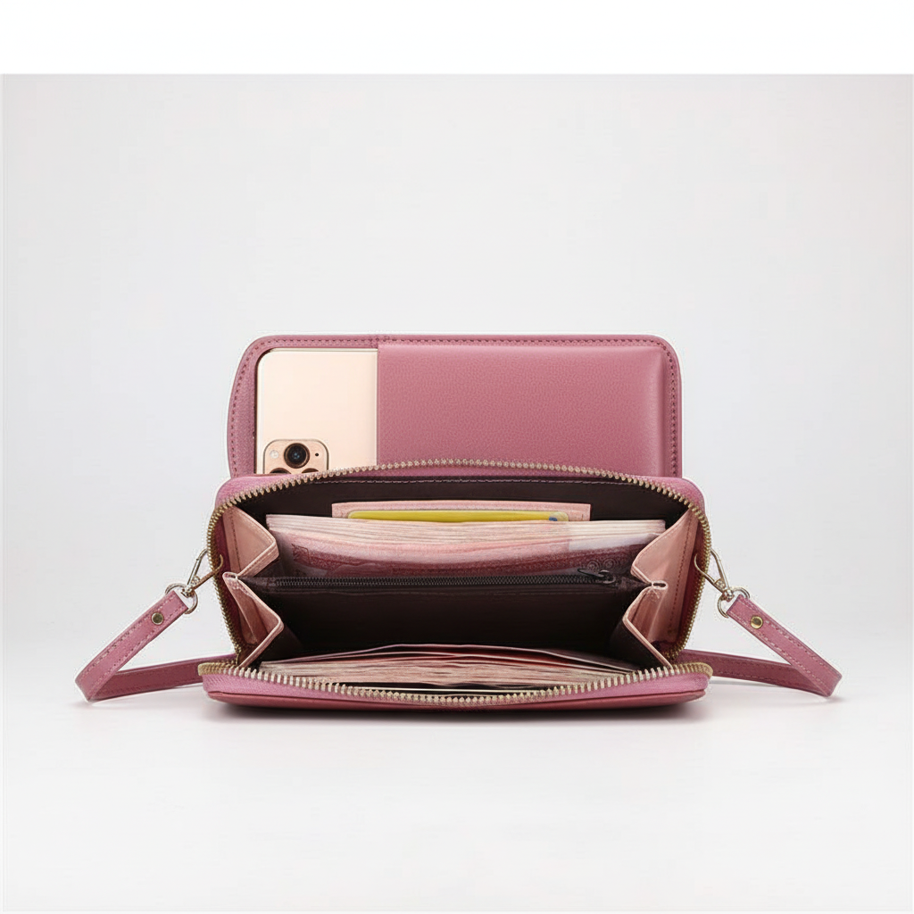 PU-leren portemonnee met accessoires