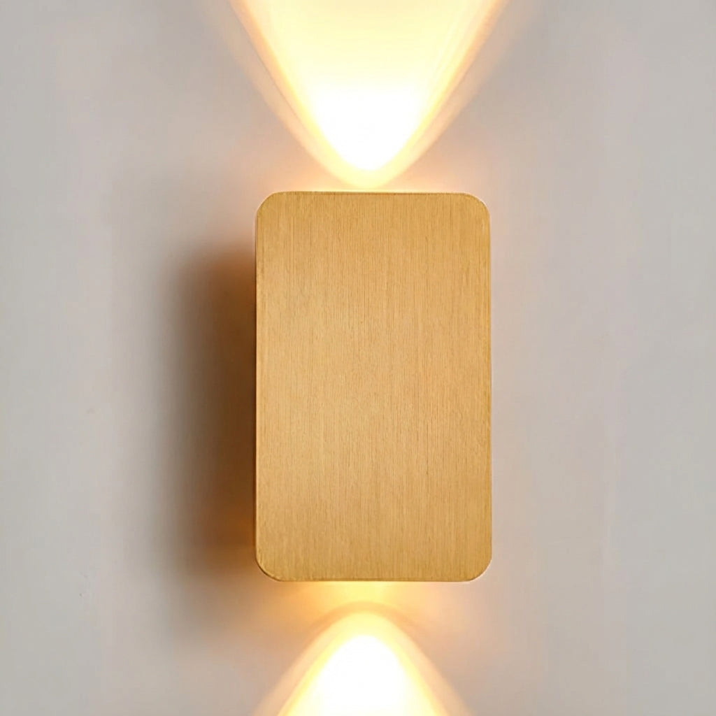 Slanke rechthoekige wandlamp