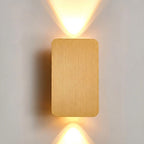 Slanke rechthoekige wandlamp
