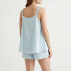 Mouwloze pyjama-shortset