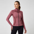 Slim fit sportjacke met rits
