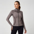 Slim fit sportjacke met rits