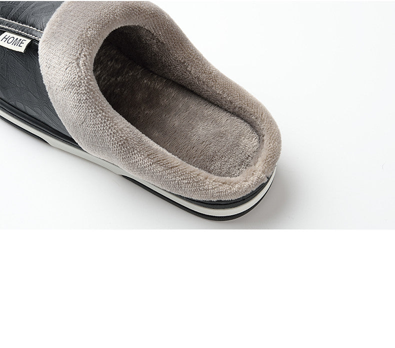 Pantoffels met synthetische bontvoering