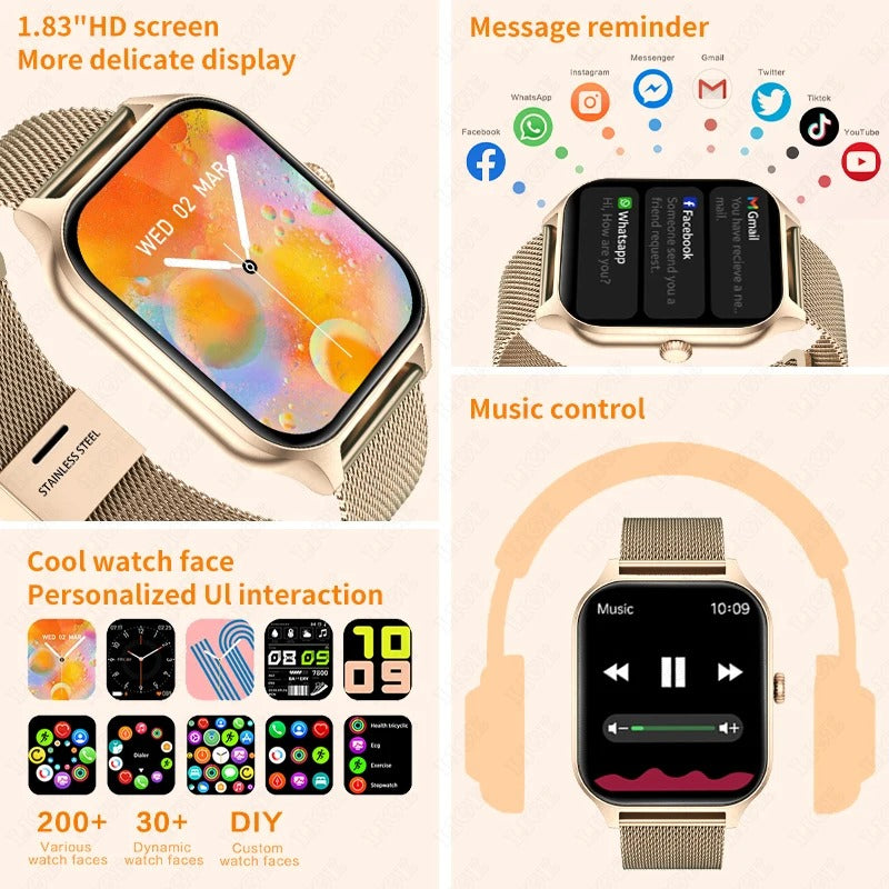 Smartwatch met fitness-tracker — afbeelding 45