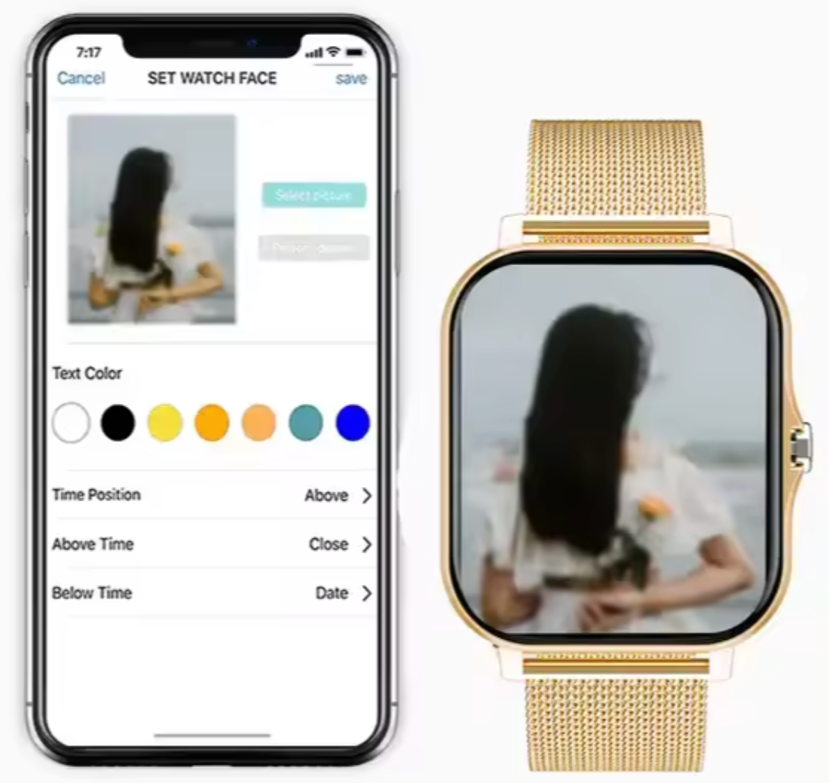 Smartwatch met fitness-tracker