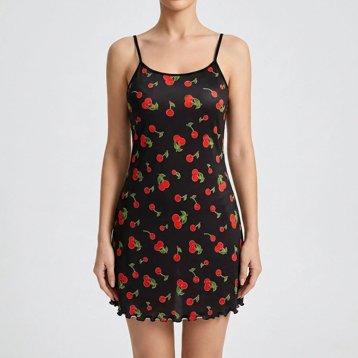 Soepel gedessineerde chemise-nachtjapon