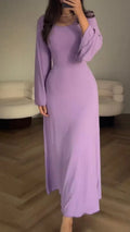 Bodycon maxi jurk met vetersluiting