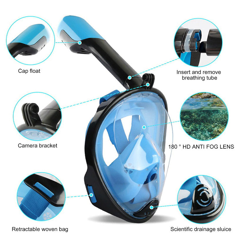 Volgelaats-snorkelmasker
