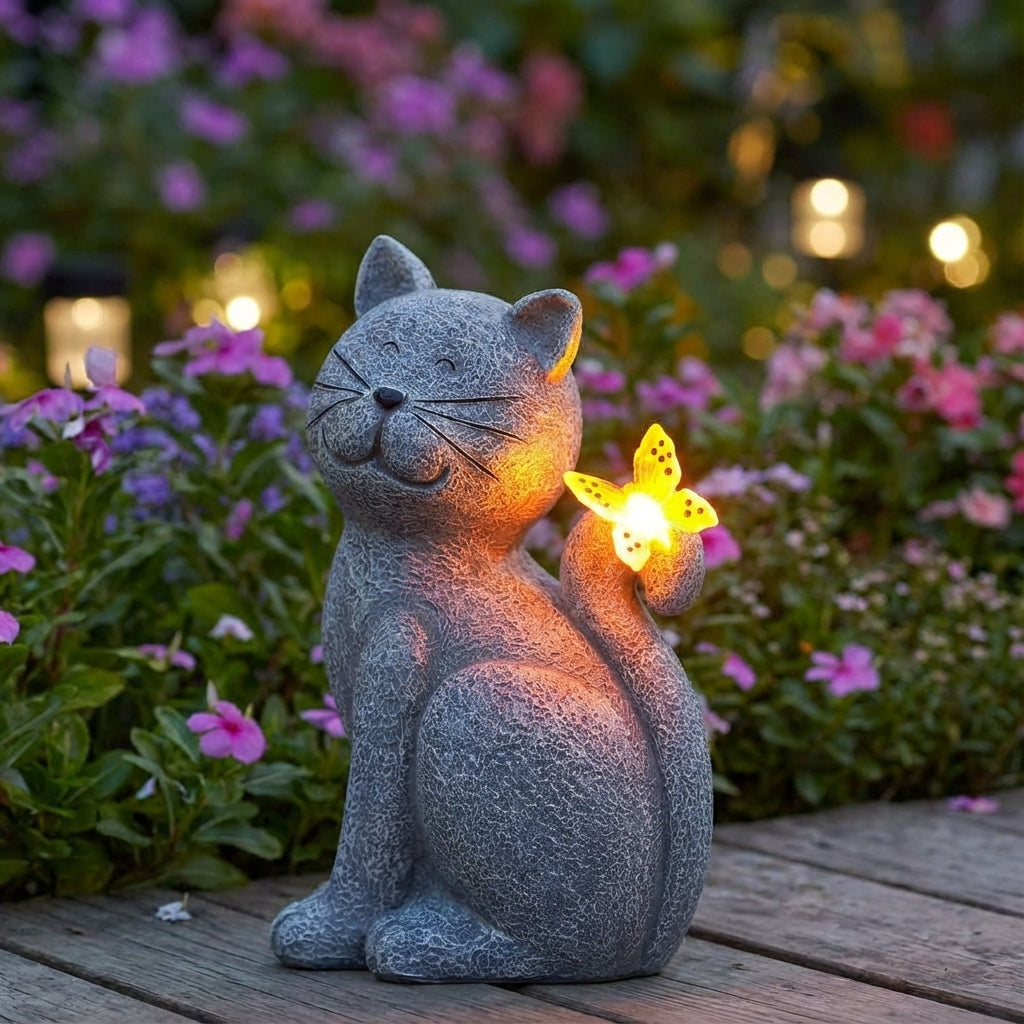 Tuinfiguur op zonne-energie