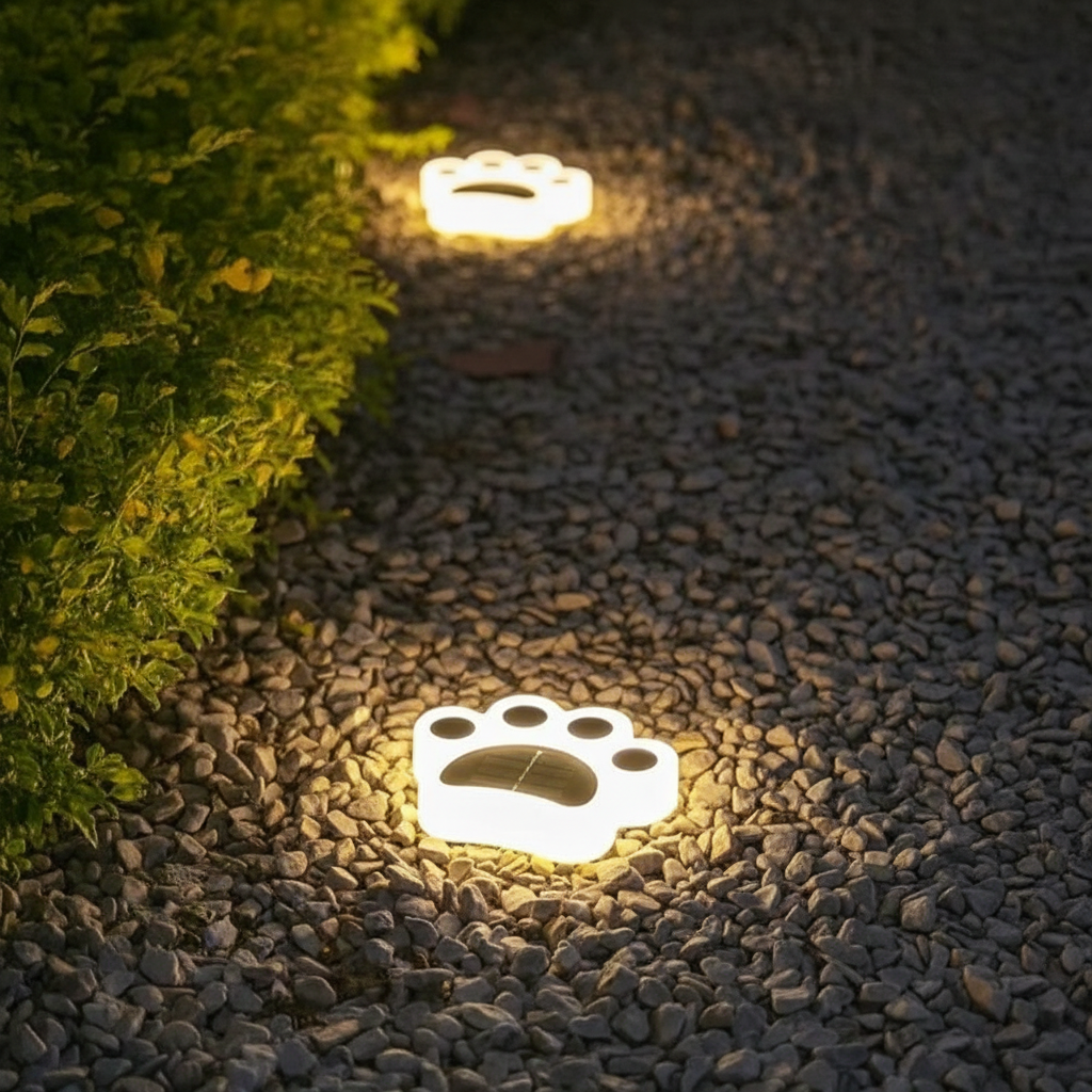 Op zonne-energie werkende tuinlamp