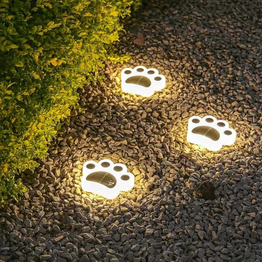 Op zonne-energie werkende tuinlamp