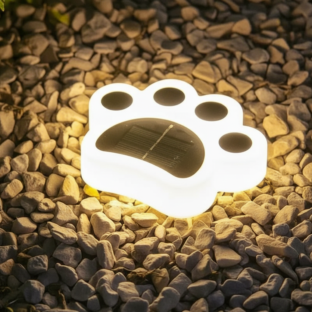 Op zonne-energie werkende tuinlamp