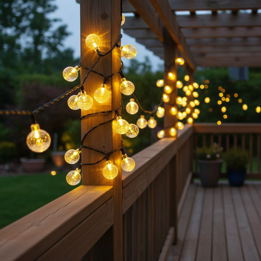 Zonne-energie LED lichtslinger