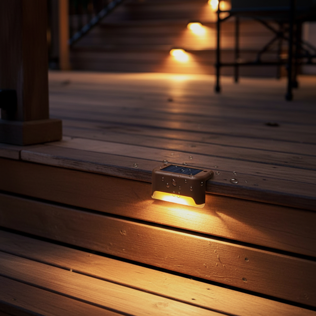 Op zonne-energie werkende led-trapverlichting