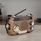 Zonne-energie noodradio-eenheid
