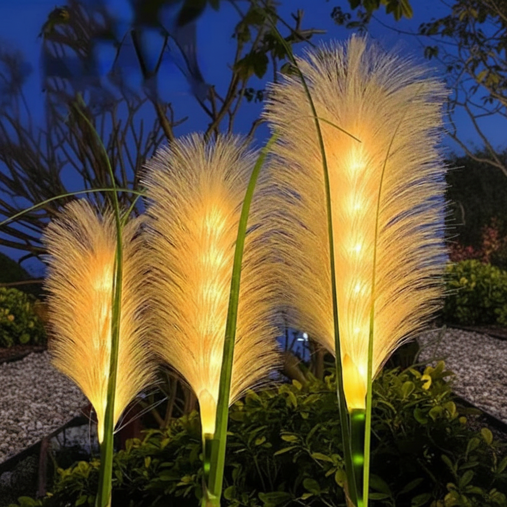 Op zonne-energie aangedreven tuinlamp