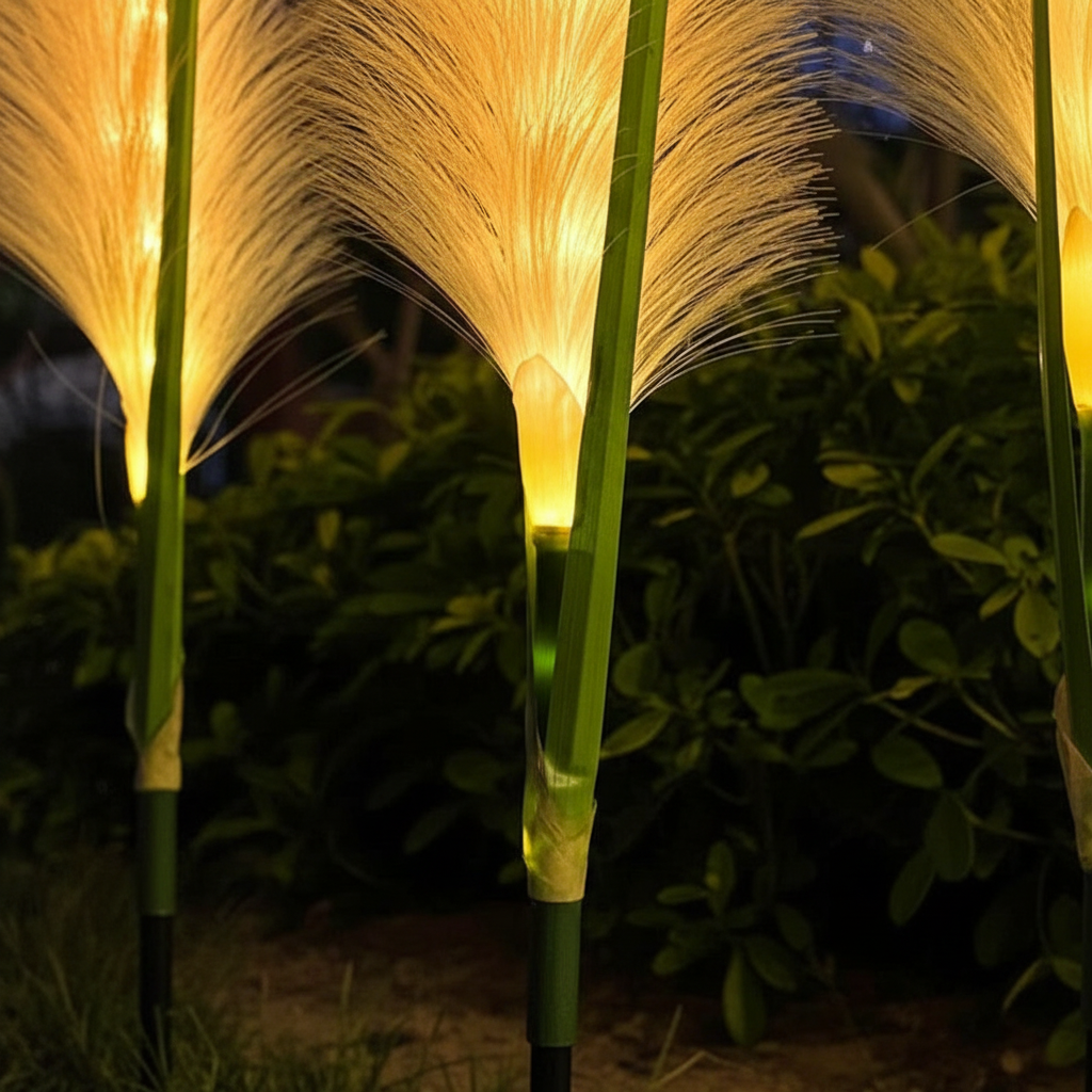 Op zonne-energie aangedreven tuinlamp