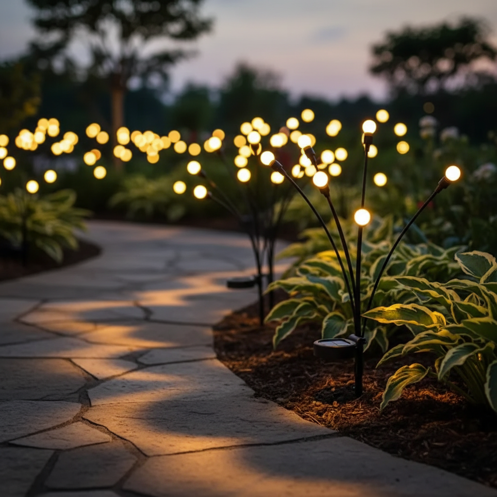 Op zonne-energie werkende led-tuinlamp