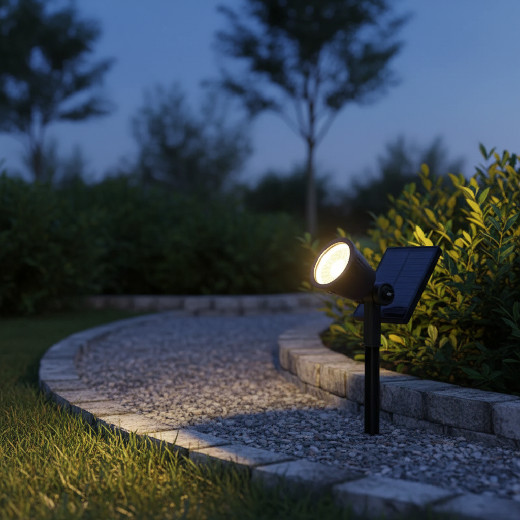 Solar tuinspot met paal