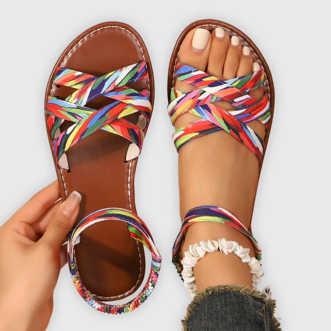 Uniseks zomersandalen met gevlochten kruisbanden