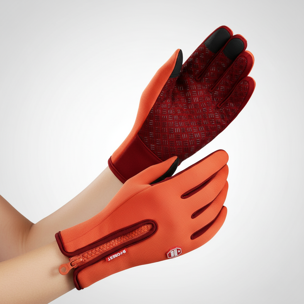 Spatwaterdichte handschoenen met rits