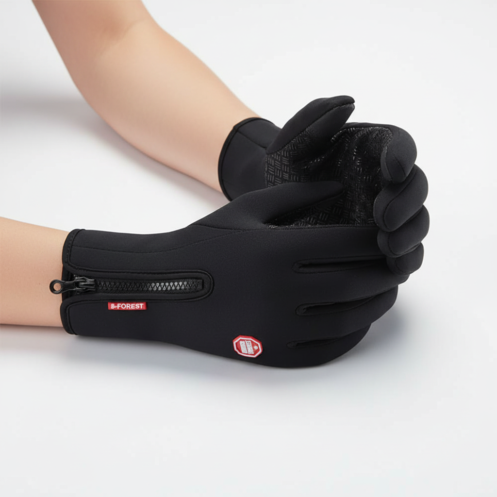 Spatwaterdichte handschoenen met rits