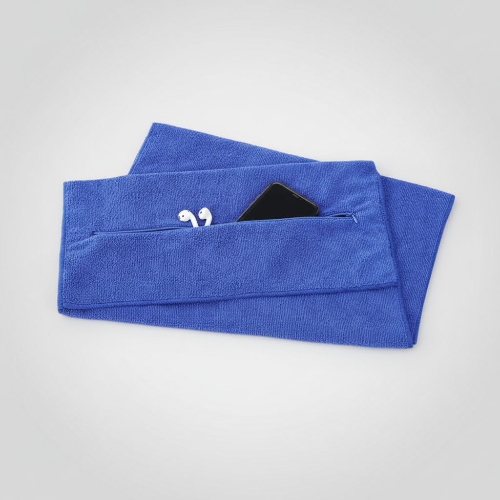 Sporthanddoek met rits