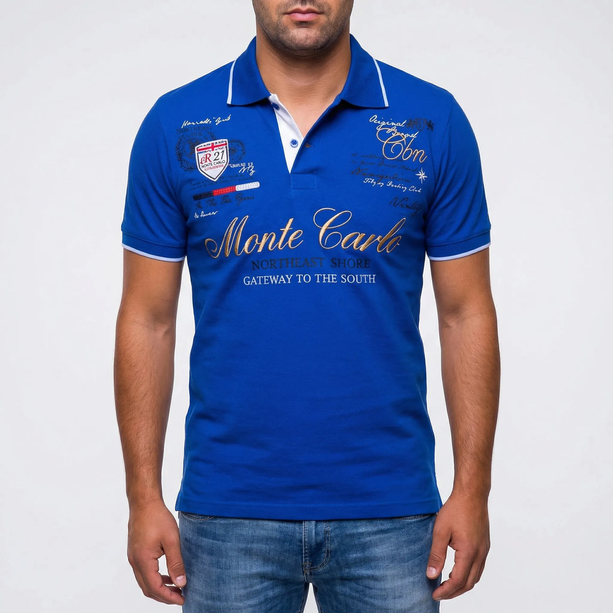 Sportief-elegant poloshirt met kraag
